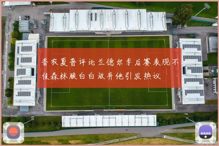 香农夏普评论兰德尔季后赛表现不佳森林狼白白放弃他引发热议